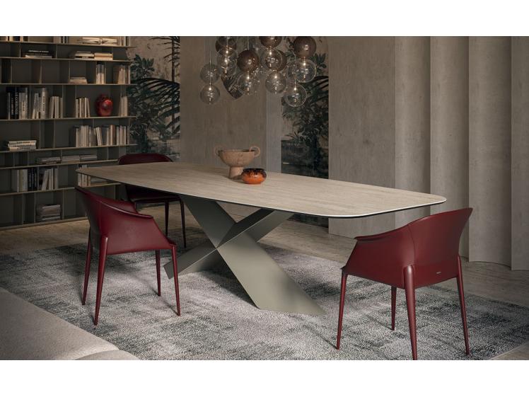 Cattelan - Tyron ceramic Shaped Dining table