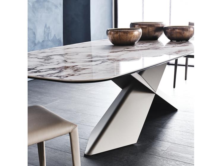 Cattelan - Tyron ceramic Shaped Dining table