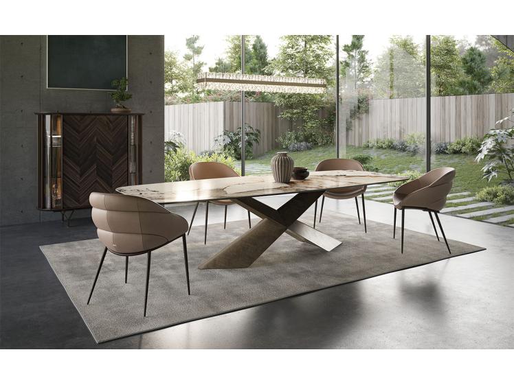 Cattelan - Tyron ceramic Shaped Dining table