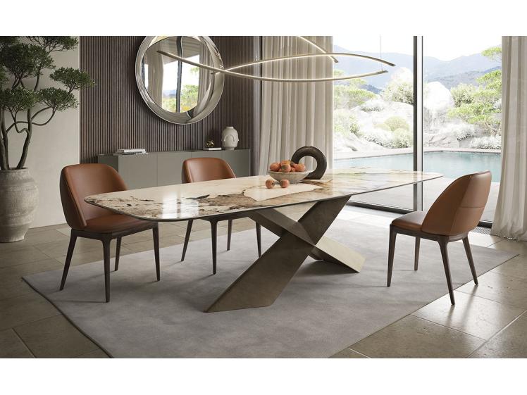 Cattelan - Tyron ceramic Shaped Dining table